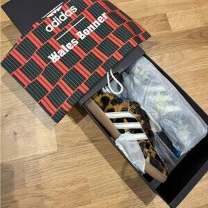 🚚Adidas Wales Bonner X Samba Pony Leopard Sneakers